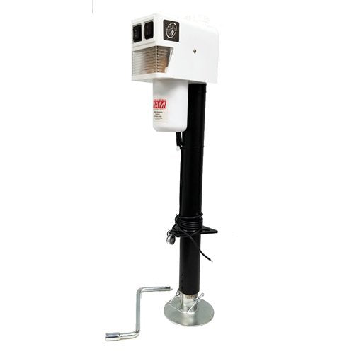 Ram Ej-3520-Wbx 3,500 Lb. Electric Trailer Jack With Drop Leg - White